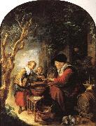 Gerrit Dou The Fritter Seller oil painting reproduction